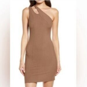 Skims Soft Lounge Cut Out One Shoulder Dress In Size Xxs